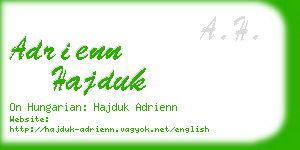 adrienn hajduk business card